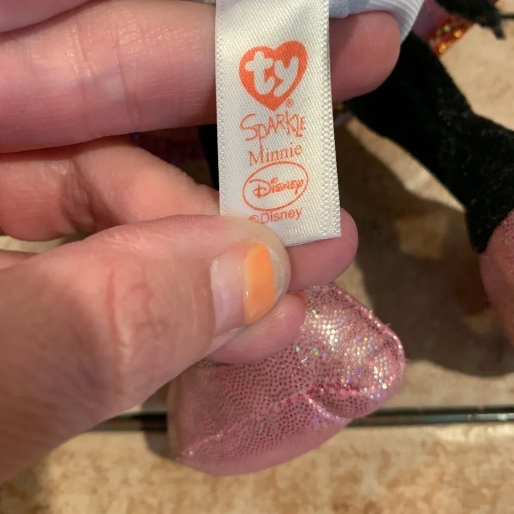 Ty Beanie Baby Sparkle Minnie Mouse 8